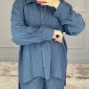 ست شومیز و شلوار نفتی (کد ۲۱۴)